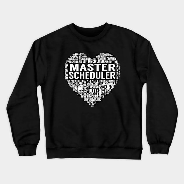 Master Scheduler Heart Crewneck Sweatshirt by LotusTee